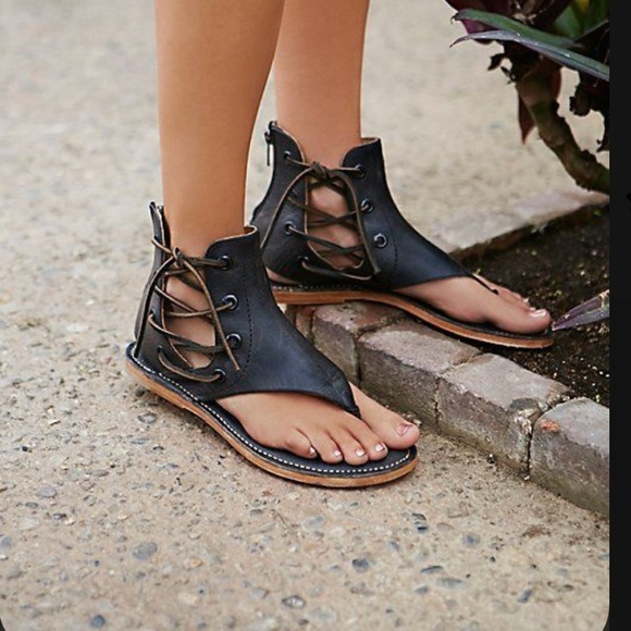 Baske California Nomad Gladiator Sandal- black leather (size 6) - Picture 5 of 10